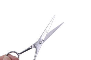 Barber <b>Scissors</b> Sharp Stainless Steel Curved Blade Right-Handed Professional Hair Cutting Shears <b>For</b> Custom Made High Tensile - Product Image 6