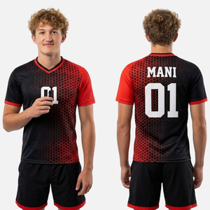 เสื้อแฮนด์บอลพิมพ์ลายแบบซับลิเมชั่นตามสั่ง ชุดทีม ผ้าโพลีเอสเตอร์ตาข่าย แห้งเร็ว ระบายอากาศได้ดี พร้อมโลโก้ ชื่อ และหมายเลข ขายส่ง - Product Image 6