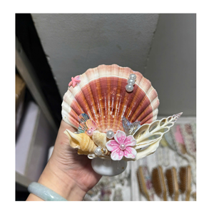 Handmade Eco-Friendly Oval <b>Shell</b> Night Lamp Natural Seashell Table <b>Light</b> DIY Coastal Bedroom Decorative Bedside Lamp Home Hotel - Product Image 3