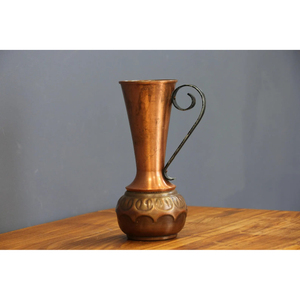Vaisselle de restaurant, fournitures d'eau, carafe, flacon en métal, pichets, carafe en cuivre poli brillant avec couvercle, qualité standard à bas prix - Product Image 1