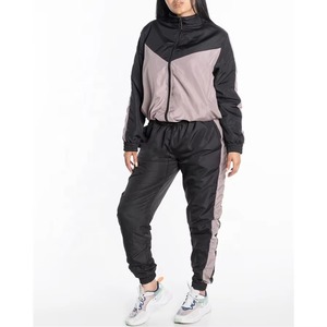Ensemble 2 pièces coupe-vent décontracté pour femme, tendance, anti-plis, prix abordable, survêtement coupe-vent personnalisable - Product Image 2