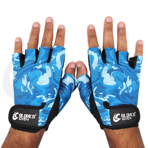 Gants d'entraînement de musculation pour femmes GLOVES City Hot Blue, design par sublimation, couleur rose, pour l'entraînement féminin 2026 - Product Image 2