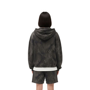 Conjunto de Sudadera con Capucha y Pantalones Cortos con Estampado Personalizado, Lavado Vintage, 100% Algodón, Calidad Premium, Ropa Urbana Unisex para Verano - Product Image 4