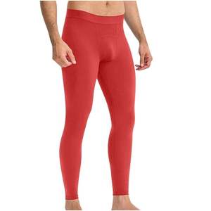 Leggings <b>for</b> <b>Men</b> <b>Compression</b> Low Waisted Yoga Pants Ankle Length Stretchy Athletic Workout Running Gym <b>Tights</b> - Product Image 1