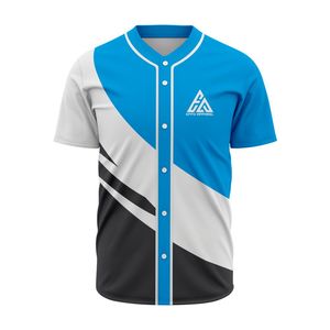 Custom Made Plus Size Polyester Sublimation <b>Baseball</b> Jersey Half Sleeves Button Quick Dry Anti Bacterial Breathable Sports - Product Image 3