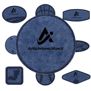 Parche de mezclilla termoadhesivo personalizado de 1 pulgada, ligero, con estrella bordada y purpurina, para coser en ropa, sombreros, chaquetas, mochilas y vaqueros - Product Image 4