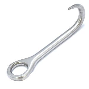 Fabrication en gros meilleur crochet pour les yeux crochet pour les yeux pointu en acier inoxydable crochet OB outil de vêlage Instruments vétérinaires en acier inoxydable - Product Image 1