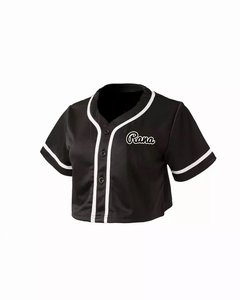 Camiseta de Béisbol Lady Luck, Degradado Rosa y Blanco, Impresión por Transferencia de Calor, 100% Poliéster, Transpirable, Antibacteriana, de Secado Rápido - Product Image 1