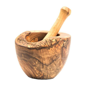 Handmade Wood Mortar and Pestle <b>Set</b> Herb and Spice Grinder Eco-Friendly Wooden Kitchen <b>Tool</b> for Garlic and Medicine Crushing - Product Image 2
