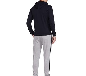 <b>Men</b> Casual Printed Comfortable Lightweight Winter Hooded Solid Midweight Tracksuits Running Wear <b>Pullover</b> - Product Image 3