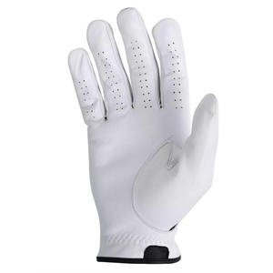 Premium Comfort Feel Cabretta Leather Golf <b>Gloves</b> Zipper Breathable <b>Moisture</b> Wicking New Design Factory Direct Sale White Black - Product Image 2