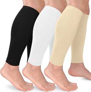 Al por mayor Mangas de compresión para pantorrillas sin pie, transpirables, para hombres y mujeres, soporte deportivo para piernas para correr y fitness, equipo personalizado OEM - Product Image 1