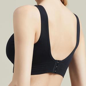 Women's Breathable Sports Bra with Shockproof <b>Padding</b> Athletic Running Fitness Gym Workout Yoga Top Front Logo Position - Product Image 6