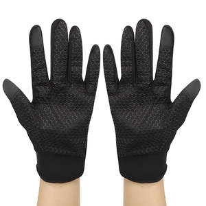 Gants de cyclisme en polaire imperméables pour l'hiver, pour les sports de plein air, le bureau, les écrans tactiles, le ski, la course à pied, avec doigts entièrement chauds et antidérapants - Product Image 1