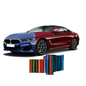 Pvc cambia colore involucro in vinile 1.52*16.5m pellicola per avvolgere Auto viola senza bolle d'aria - Product Image 3