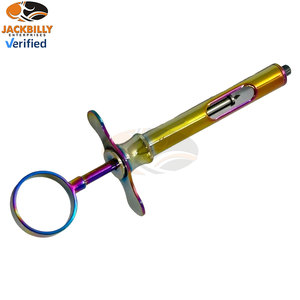 Seringue dentaire Jackbilly de haute qualité 1,8 CC, manuelle, type CW, auto-aspirante, pour injection d'anesthésie, finition arc-en-ciel, en acier inoxydable - Product Image 6
