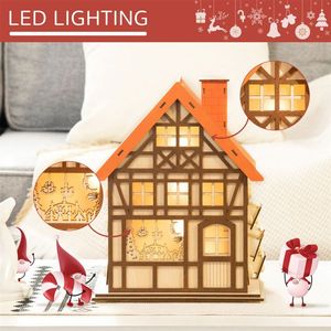 Calendario dell'Avvento Natalizio a Forma Quadrata, Babbo Natale 3D con Caramelle, Decorazione per la Casa in Cotone e MDF, Forniture in Sacchetti - Product Image 2