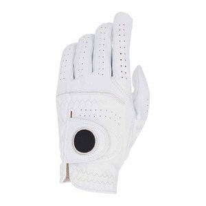 White Genuine Leather Golf Gloves Non <b>Slip</b> <b>Full</b> Finger Breathable Hand Grip Adjustable gloves - Product Image 6
