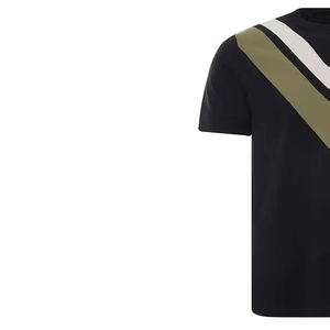 T-shirt décontracté d'été pour homme – Article très prisé – Streetwear coupe ample épaules tombantes – Bicolore 100 % coton 270 GSM – Grammage lourd - Product Image 3