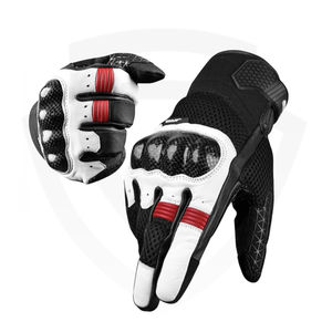 Gants de moto en cuir à doigts entiers, design personnalisé, hiver, tactiles, imperméables, respirants, coupe-vent, légers - Product Image 2