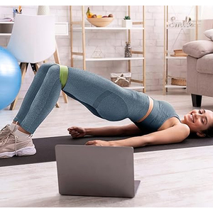 Leggings de sport sans couture pour femmes, taille haute, design froncé, pour la remise en forme, la salle de sport, l'entraînement, la course à pied - Product Image 4
