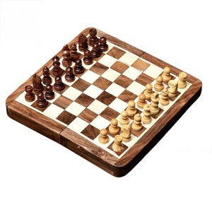 ILAHI's Eco-Friendly Rustic Polished Rectangle <b>Chess</b> <b>Board</b> Game 100% Handmade Pure Wood Animal/Love Style Customized Size <b>Chess</b> - Product Image 5