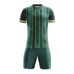 Ensemble de maillots de football personnalisés en polyester pour hommes, uniforme de football avec impression numérique, vente en gros d'usine, qualité thaïlandaise pour clubs de football - Product Image 3