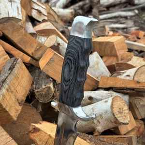 Couteau de chasse à lame fixe Product Palace LLC, couteau à dépecer en acier à haute teneur en carbone avec manche en bois, couteaux de chasse, cadeau pour lui - Product Image 6