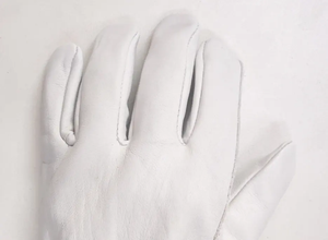 ถุงมือเชื่อมทนความร้อนสูงและทนไฟ คุณภาพสูง ผลิตจากหนังวัวแท้ พรีเมียม สีขาว สำหรับงานเชื่อม - Product Image 6