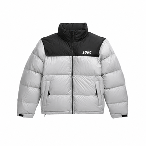 Veste matelassée unisexe décontractée imperméable et chaude pour l'hiver avec col montant, personnalisable avec logo brodé, faible MOQ - Product Image 1