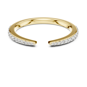 Anillo de Compromiso de Oro Amarillo de 14K con Diamante Cultivado en Laboratorio, Redondo, para Mujer |   Diamante Cultivado Nuevo - Product Image 1