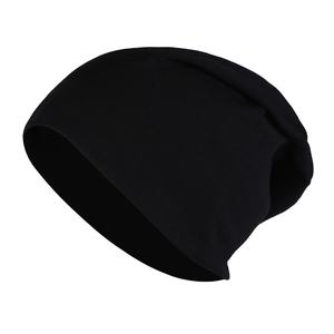 2026 Logo personnalisé 100% coton hiver Beanie chapeaux haute qualité hiver plaine teint bonnet tricoté avec broderie 3D Style d'image chaud - Product Image 3