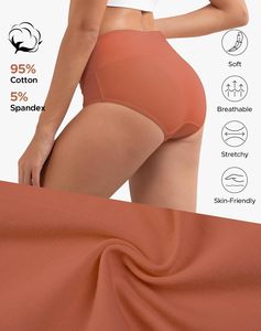 Braguitas de Algodón y Elastano Tejidas ODM para Mujer, Cómodas, Transpirables, de Secado Rápido, Ecológicas, de Cintura Alta - Product Image 5