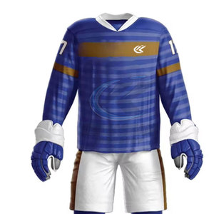 Vente directe d'usine, uniforme de hockey sur glace en polyester respirant de haute qualité, fabriqué au Pakistan, vêtements de sport personnalisables pour hommes - Product Image 4
