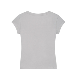 Camiseta de Manga Corta para Hombre, Cuello Redondo, Color Gris, Corte Regular, Informal, Tejido de Punto, Diseño Liso - Product Image 1