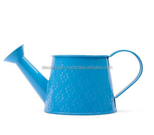 Arrosoir en métal Gardener Select en bleu avec des accents galvanisés, un produit connu pour sa construction durable et classique - Product Image 6