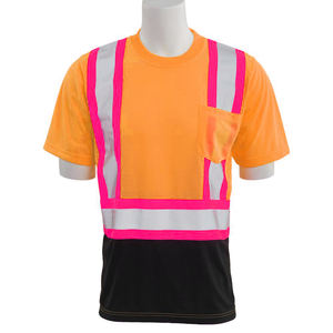 Chemise de sécurité en polyester à manches longues et boutonnée pour hommes, haute visibilité, imperméable, avec logo personnalisé imprimé, chemises de sécurité - Product Image 1