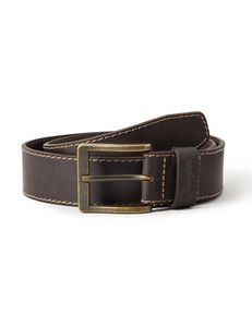 Cinturón Casual de Cuero Genuino con Hebilla de Cobre, Color Negro Sólido, Duradero, Accesorio de Vestir para Hombre, Hebilla de Lujo, Cinturones Formales - Product Image 3