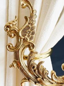 Classic Gold Finished Metal Curtain Grip Elegant Window Holder For Home Living Room Drapery Styling Decorative Curtain Accessory - Product Image 5