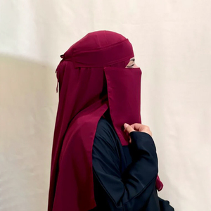 Niqab de Color Sólido para Mujeres Musulmanas, Uso Diario, Tela Suave y Transpirable, Velo Facial Islámico Modesto - Product Image 3