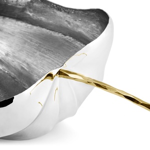 Bol à fruits en aluminium, centre de table moderne, luxe décoratif, or, écologique, durable, 2026 Saleem International - Product Image 3