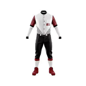 Tenues d'équipe professionnelles personnalisées en couleur et taille, vente en gros pour hommes, uniformes de baseball de haute qualité avec nom d'équipe personnalisé, logo personnalisé - Product Image 1