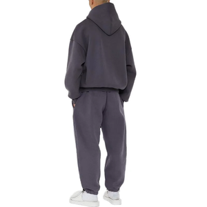 Customized Logo Oem Tracksuit Winter Men Fleece Fabric Mens Heavy Weight Sweats Pullover Sports Hoodie <b>Sweatpants</b> <b>Sets</b> - Product Image 5