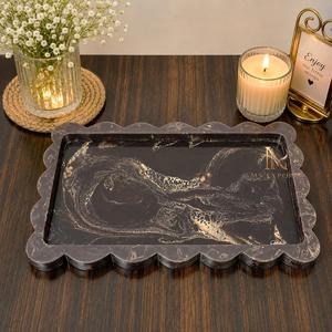 Bandeja de Almacenamiento Rectangular de Resina, Apta para Lavavajillas, Fácil de Limpiar, Diseño Moderno y Portátil, de Una Sola Capa, 1 Compartimento - Product Image 5