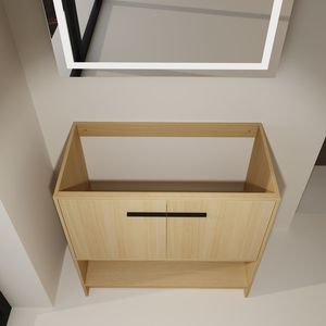 Mobile bagno freestanding da 36 pollici con 2 ante in compensato (lavello escluso) - Product Image 6