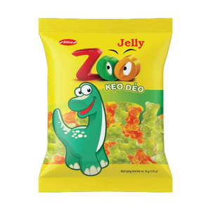 Bibica Zoo Jelly Gummy <b>Candy</b> 16g Multi-Colored Cartoon Shape Fruity Flavor Bag - Product Image 1