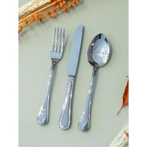 Ensemble de couverts modernes en argent, acier inoxydable 18/10, couverts élégants pour restaurant, ensemble de couverts de table, fourchette, cuillère, couteau, 24 pièces - Product Image 2