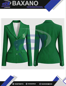 Blazer de bureau simple boutonnage Iota Phi Lambda, veste de travail formelle sur mesure de qualité supérieure, manteau professionnel pour femme - Product Image 4