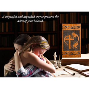 Handcrafted Ocean Wave Resin & Natural Wood Cremation Urn Blue Epoxy Ashes Box Artistic Funeral <b>Memorial</b> <b>Keepsake</b> by AYAANS - Product Image 6