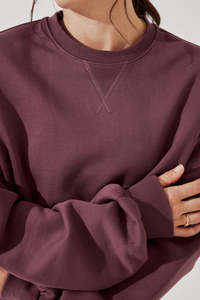 Sudadera Holgada con Cuello Redondo para Mujer, Talla Grande, 2 Bolsillos Laterales Ocultos, 100% Algodón, para Fitness, Gimnasio, Entrenamiento, Ropa Deportiva - Product Image 3